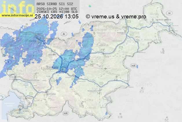 Radarska karta padavin