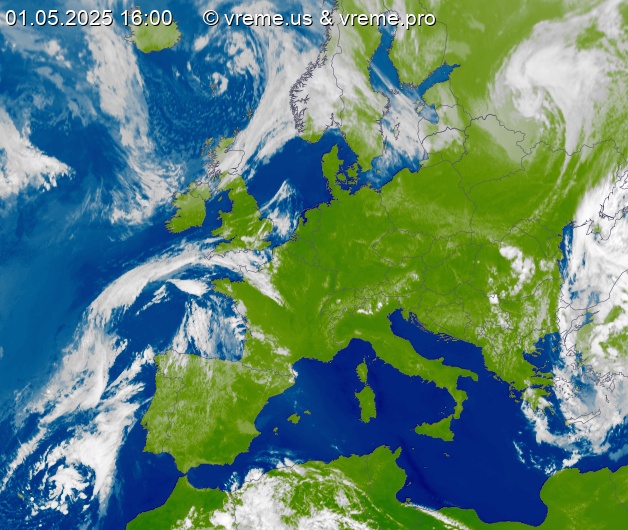 Oblačnost Evropa