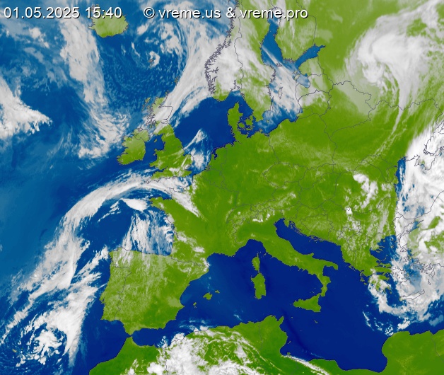 Oblačnost Evropa
