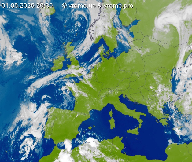 Oblačnost Evropa