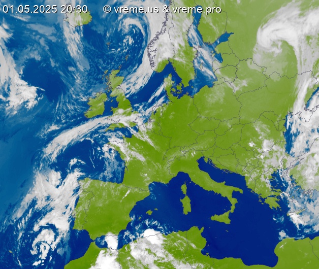 Oblačnost Evropa