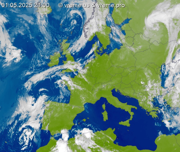 Oblačnost Evropa