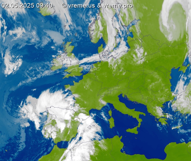 Oblačnost Evropa