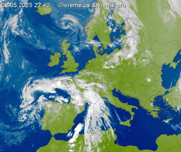 Oblačnost Evropa