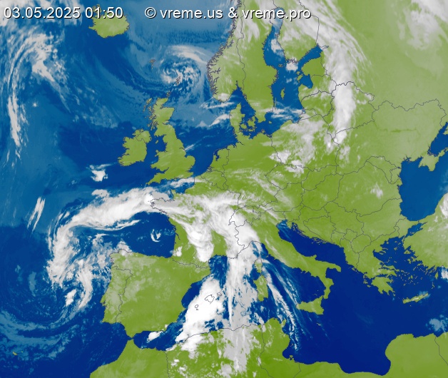 Oblačnost Evropa