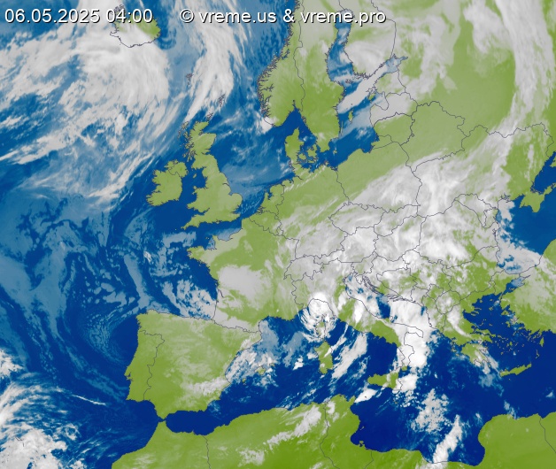 Oblačnost Evropa