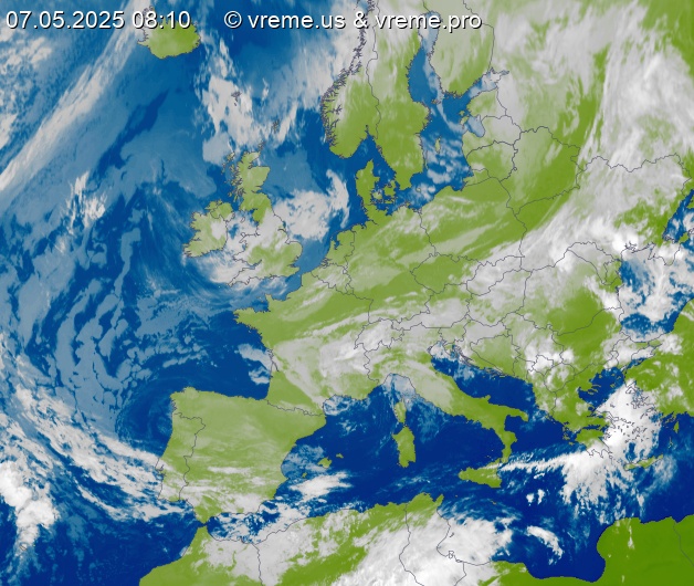 Oblačnost Evropa