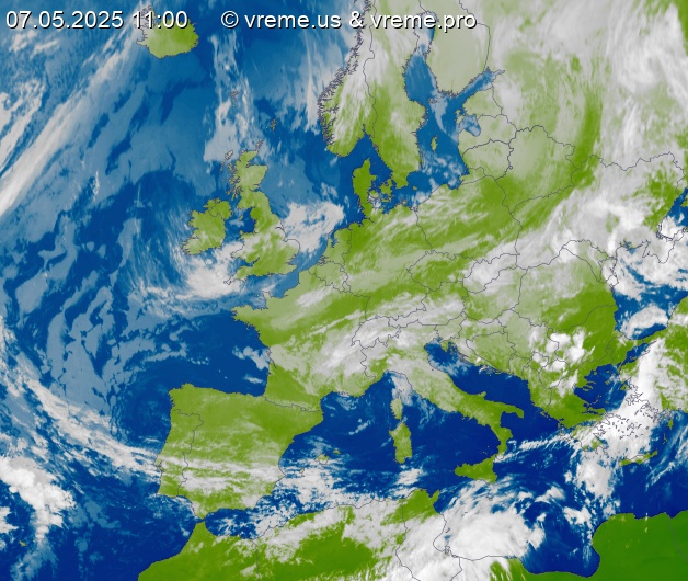 Oblačnost Evropa