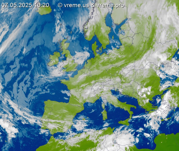 Oblačnost Evropa