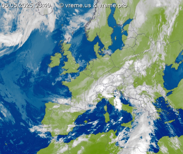 Oblačnost Evropa
