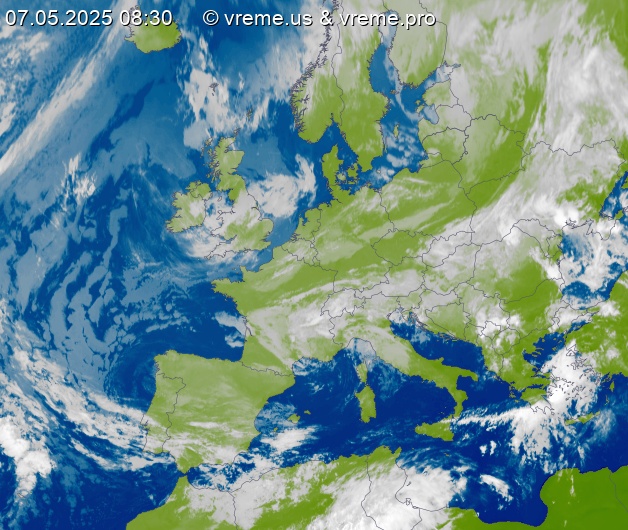 Oblačnost Evropa
