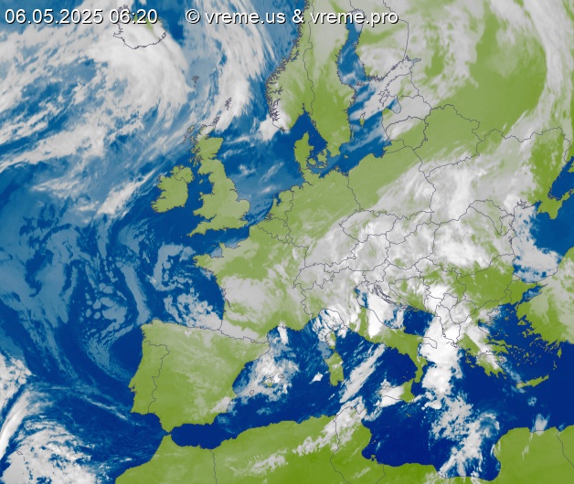 Oblačnost Evropa