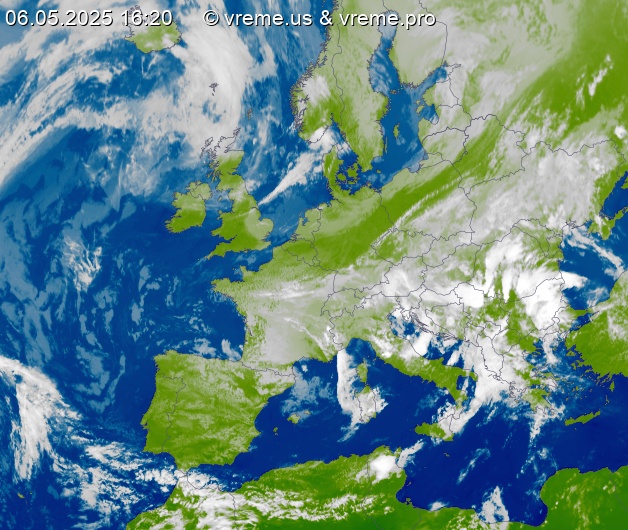 Oblačnost Evropa