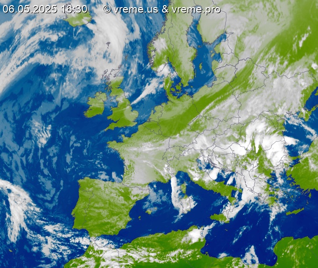 Oblačnost Evropa
