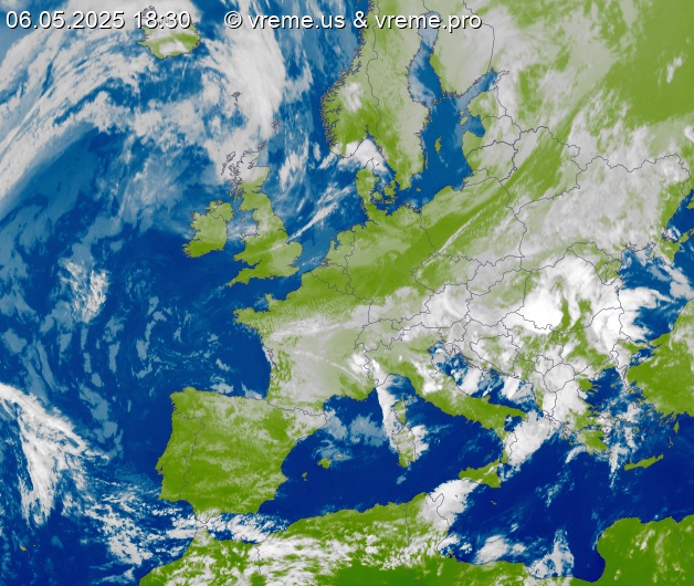 Oblačnost Evropa