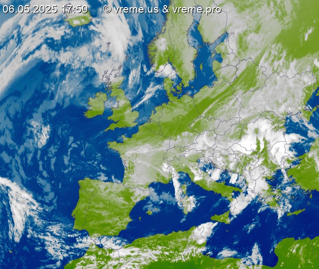 Oblačnost Evropa