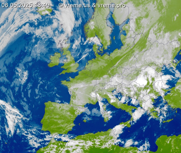 Oblačnost Evropa