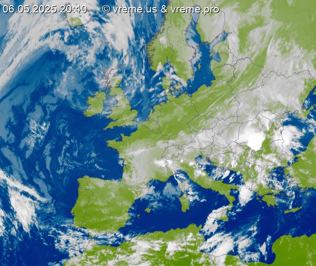 Oblačnost Evropa