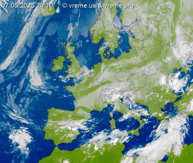 Oblačnost Evropa