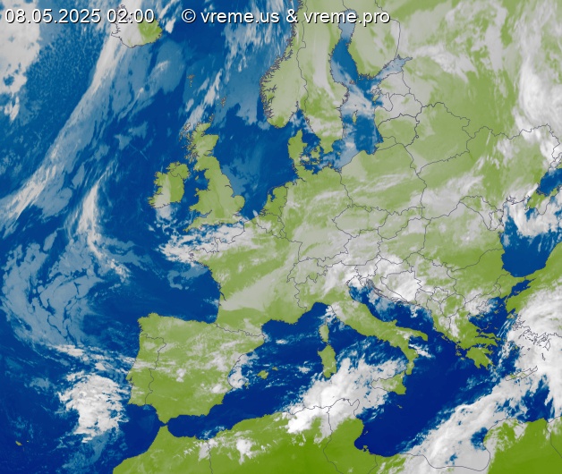 Oblačnost Evropa