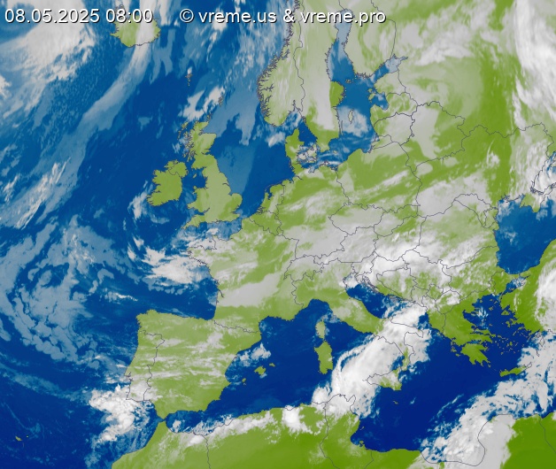 Oblačnost Evropa