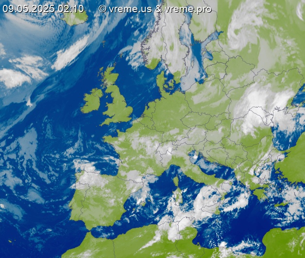 Oblačnost Evropa