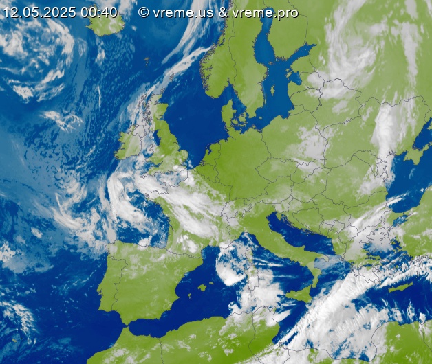 Oblačnost Evropa