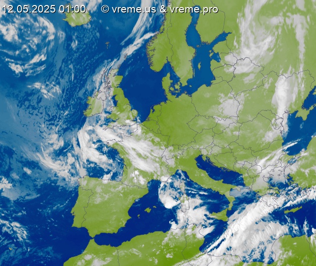 Oblačnost Evropa