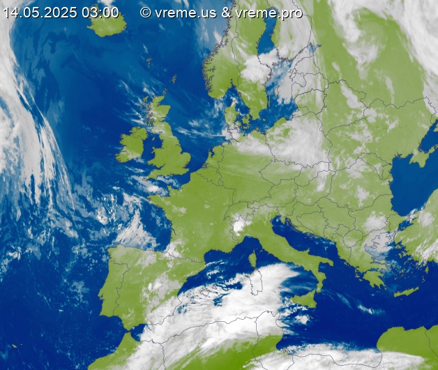 Oblačnost Evropa