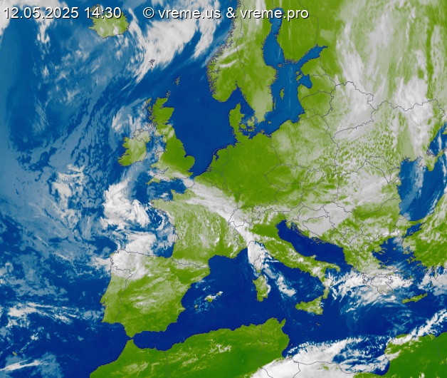 Oblačnost Evropa