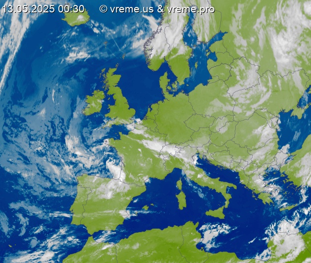 Oblačnost Evropa