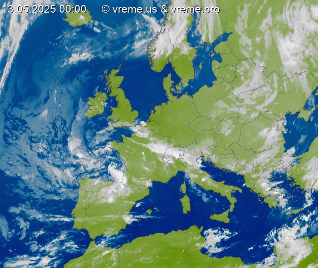 Oblačnost Evropa