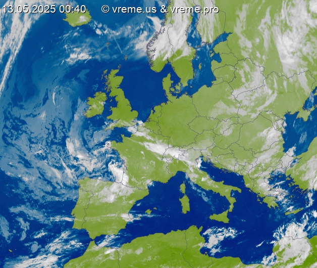 Oblačnost Evropa