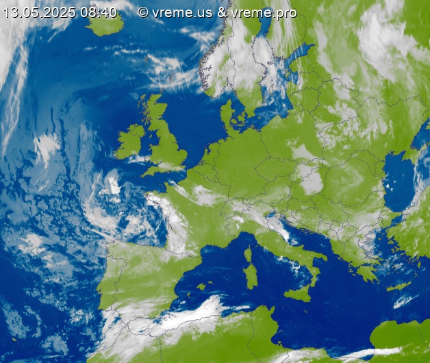 Oblačnost Evropa