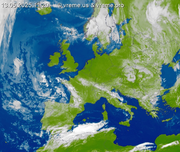 Oblačnost Evropa