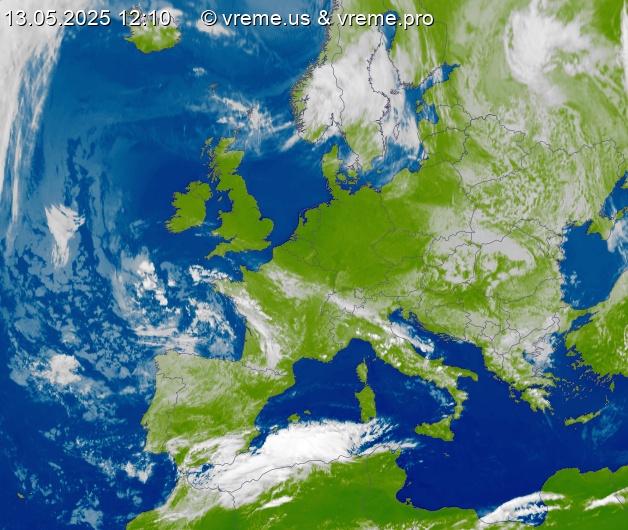 Oblačnost Evropa