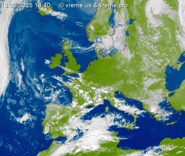 Oblačnost Evropa
