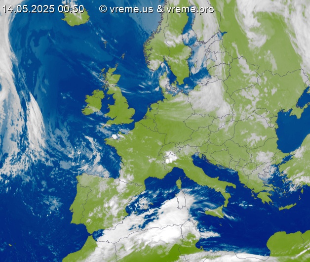 Oblačnost Evropa