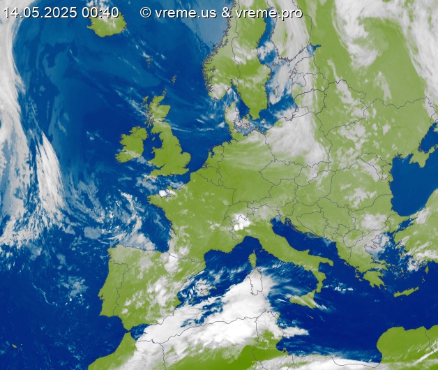 Oblačnost Evropa