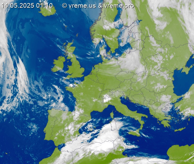 Oblačnost Evropa