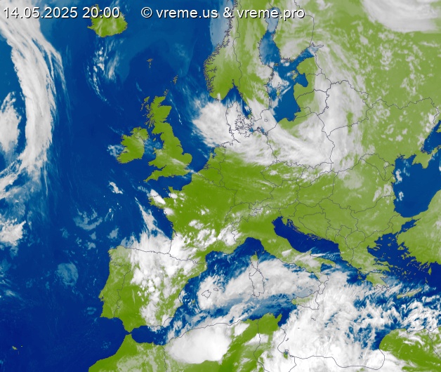 Oblačnost Evropa