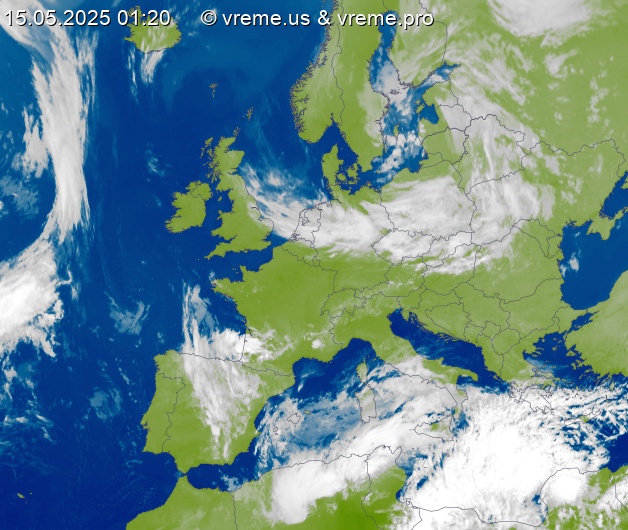Oblačnost Evropa