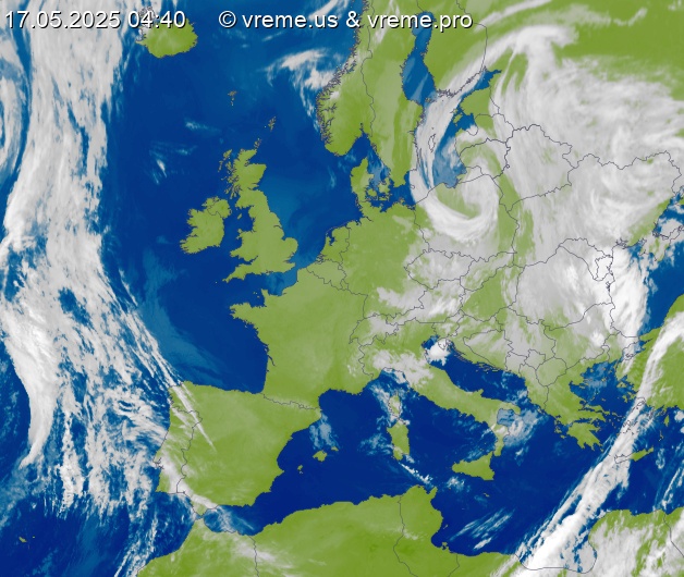 Oblačnost Evropa