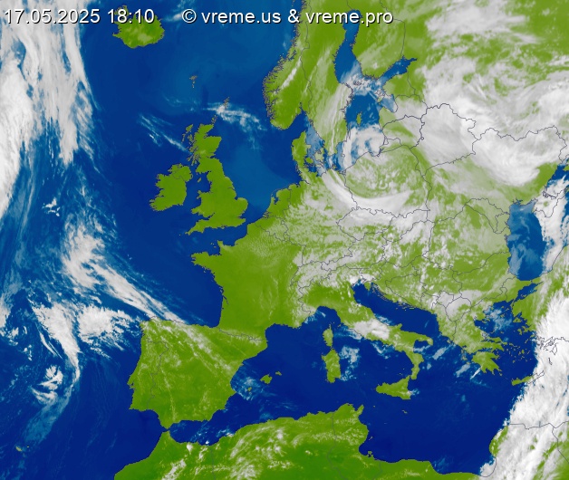 Oblačnost Evropa