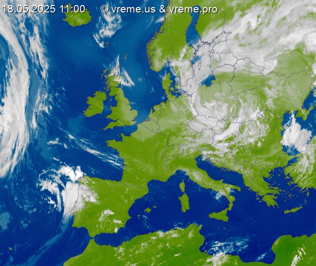 Oblačnost Evropa