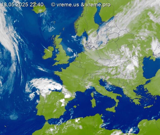 Oblačnost Evropa
