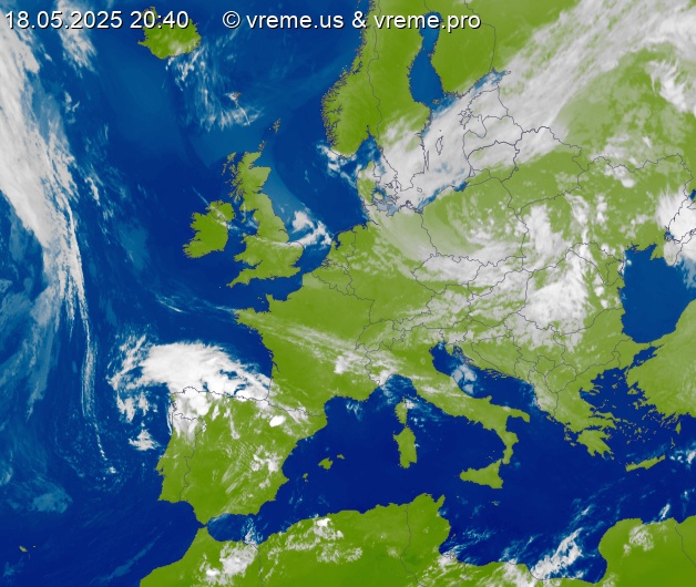 Oblačnost Evropa
