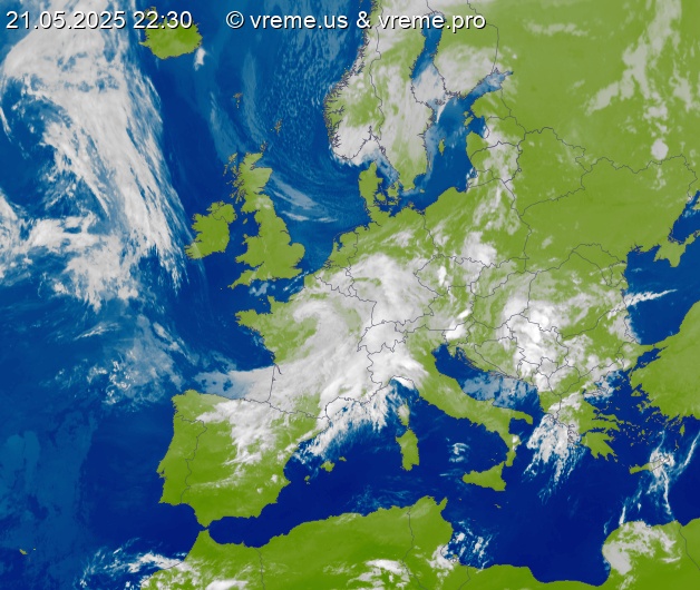 Oblačnost Evropa
