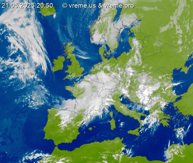 Oblačnost Evropa