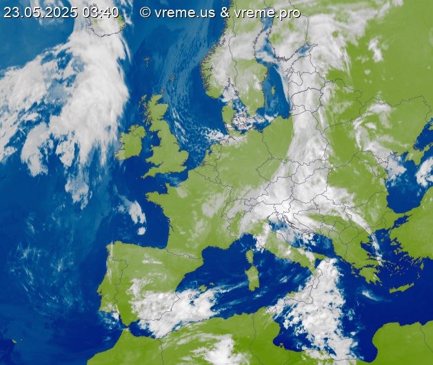 Oblačnost Evropa
